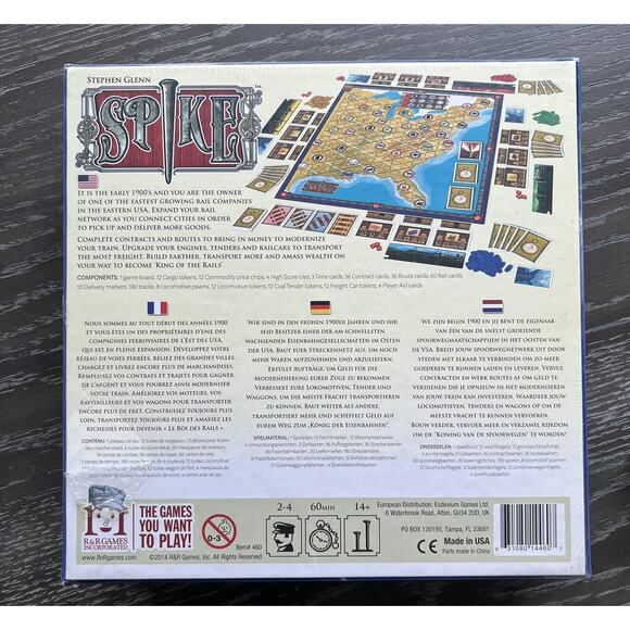 Spike Board Game by Stephen Glenn 2014 R&R Games, New and Sealed - Picture 2 of 8